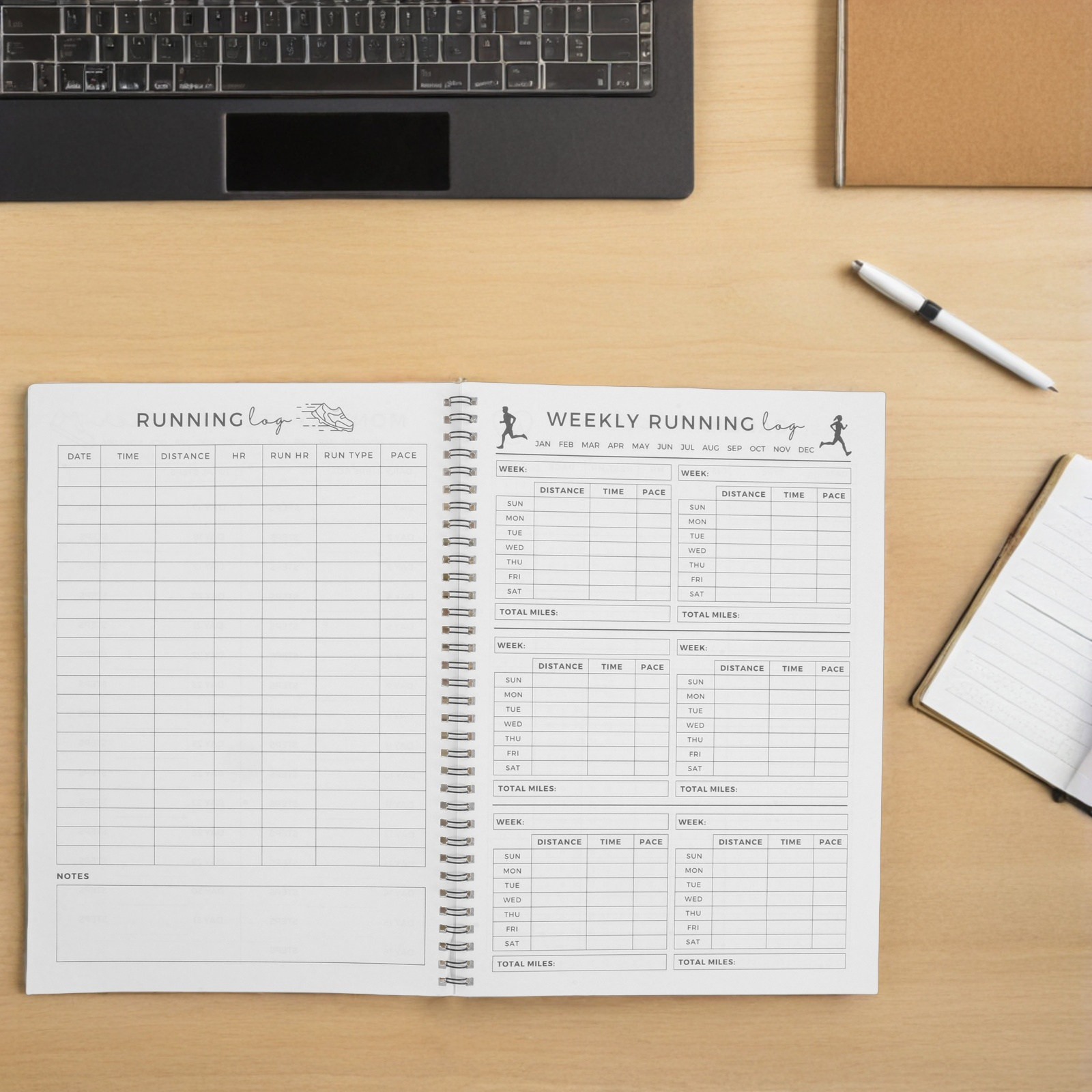 Fitness Journal Planner - Fitness Planner Journal 11.7 X 8.5