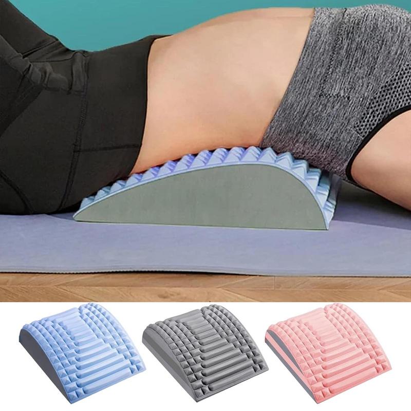 Acupressure Mat Set - Back Stretcher Pillow Lumbar Mat Trainer
