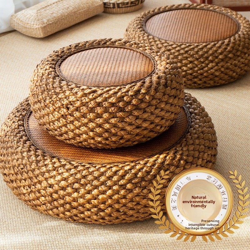 Rattan Round Floor Cushion - T - Meditation Cushion Zafu 评论和价格