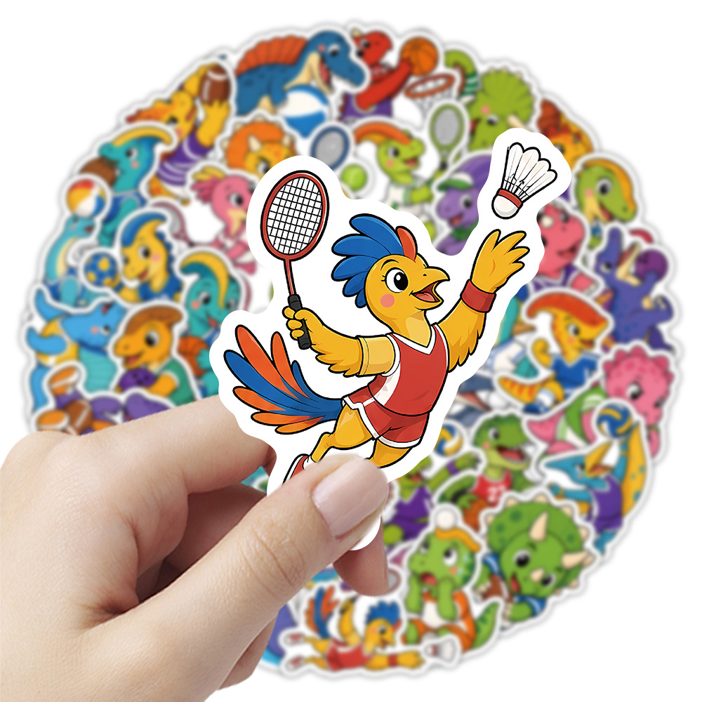 Cartoon Sports Dino Animal Sti - Fitness Journal Planner 评论和价格