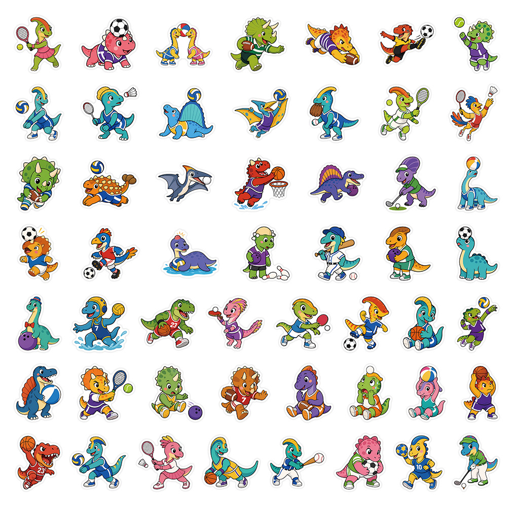 Cartoon Sports Dino Animal Sti - Fitness Journal Planner 评论和价格