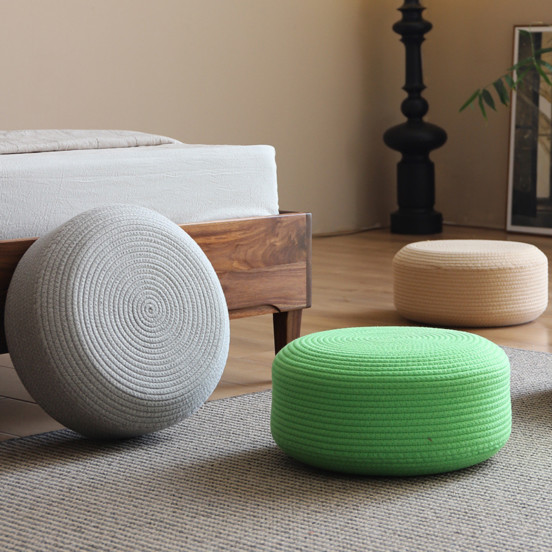 Thick Round Floor Cushion in S - Meditation Cushion Zafu 评论和价格