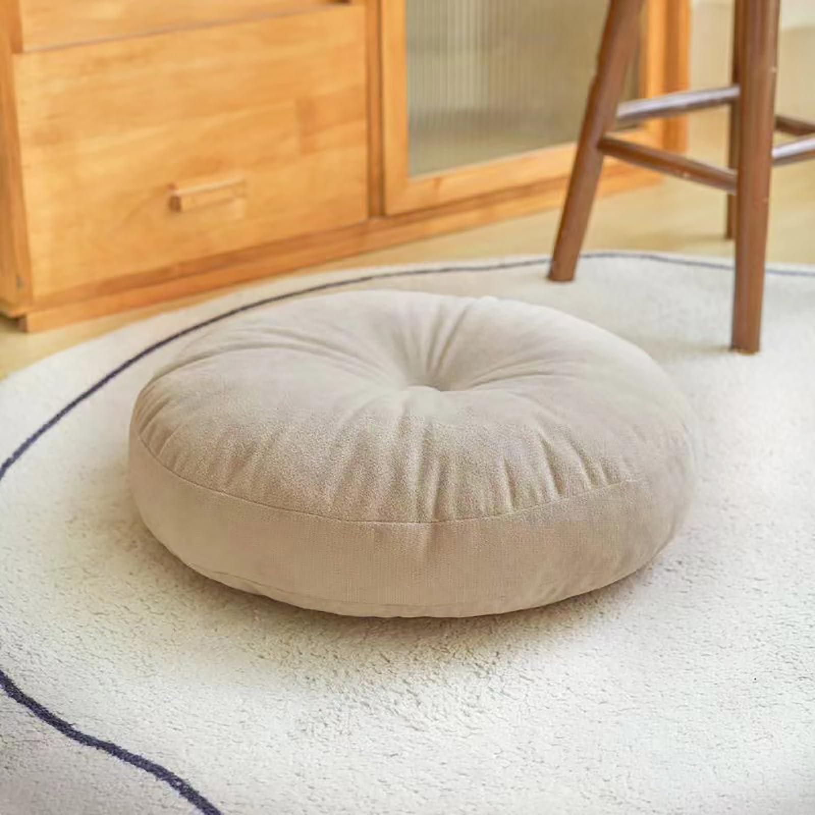 Thick Round Cushion,Soft & Com - Meditation Cushion Zafu 评论和价格