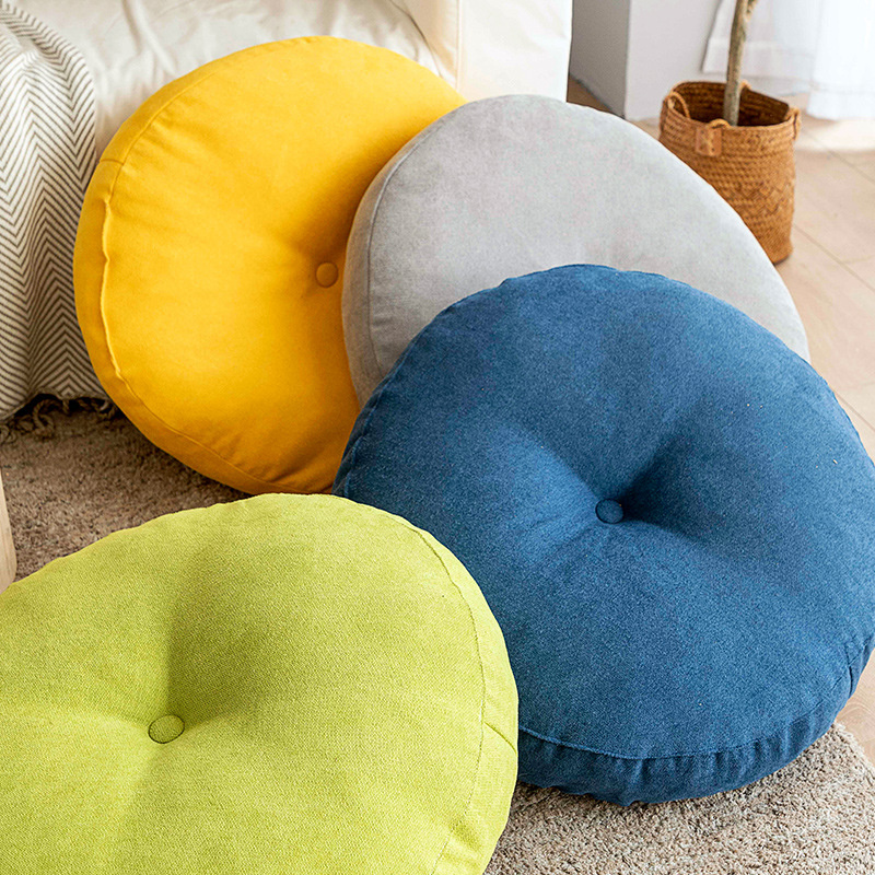 Round Floor Seat Pillow Solid  - Acupressure Mat Set 评论和价格
