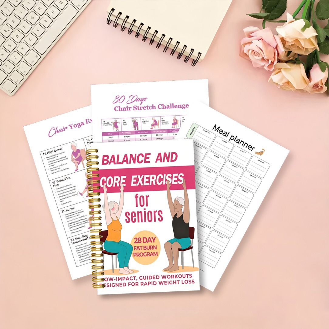 Chair Yoga Practice Notebook S - Fitness Journal Planner 评论和价格