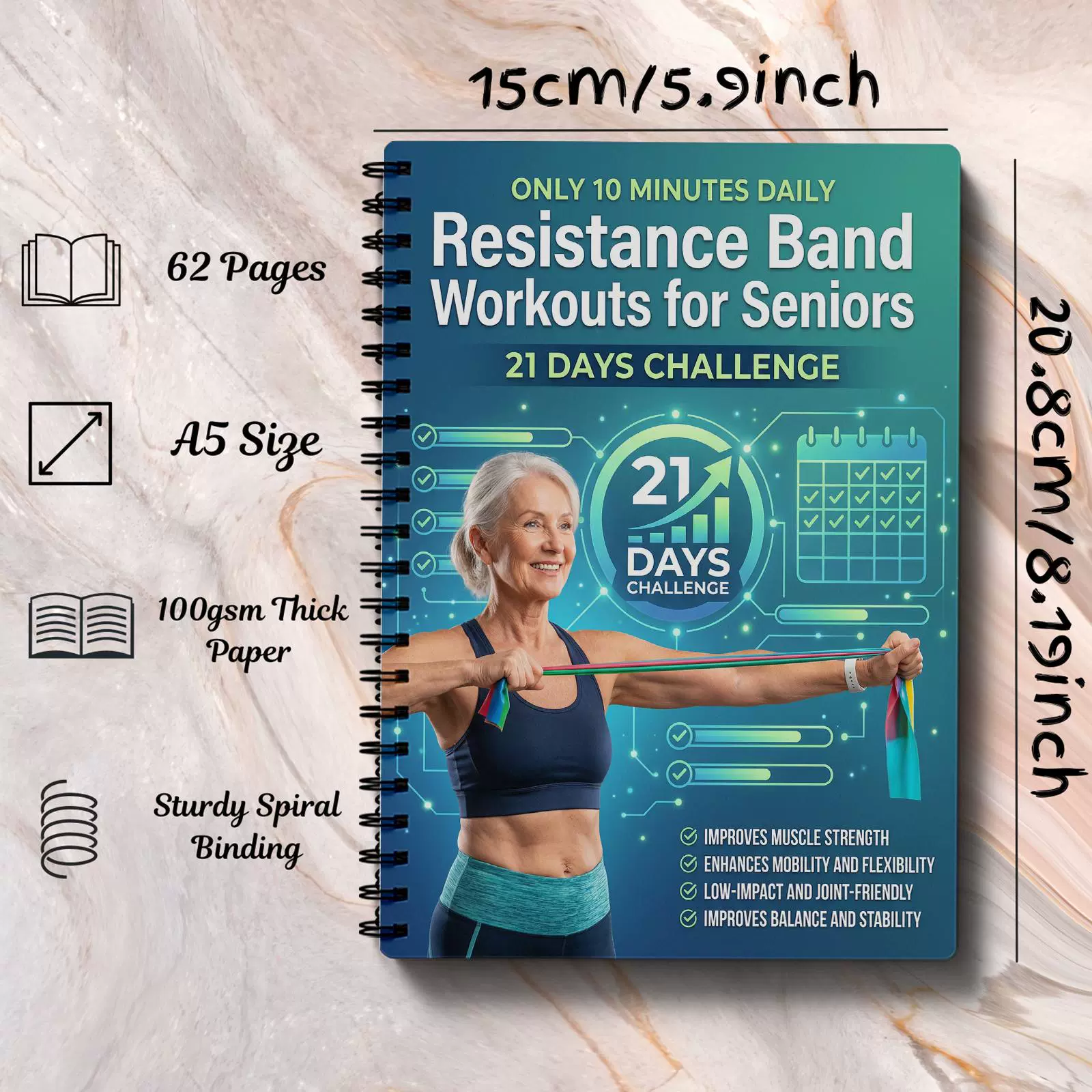 Resistance Band Workouts for S - Fitness Journal Planner 评论和价格