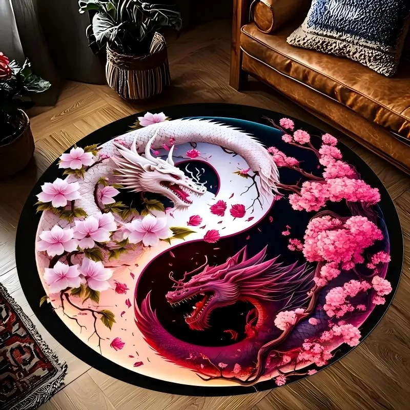 Dragon Yin Yang Mat for Decor, - Acupressure Mat Set 评论和价格