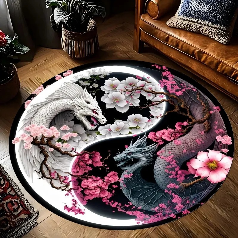 Dragon Yin Yang Mat for Decor, - Acupressure Mat Set 评论和价格